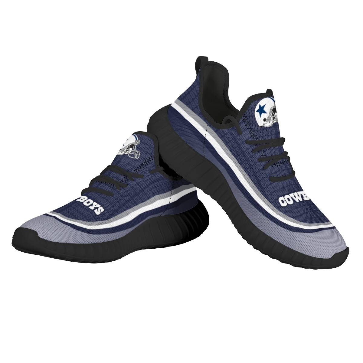 Women's Dallas Cowboys Mesh Knit Sneakers/Shoes 016 Women's Dallas Cowboys Mesh Knit Sneakers/Shoes 016